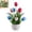 B, variant on Tulips Artificial Flowers in Vase Fake Tulips Silk Flowers Arrangements Faux Tulip Bulbs with Ceramic Pot Tulip Plants Floral Bouquet for Home Decor Table Centerpiece Decorations
