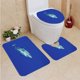 thumbnail image 1 of ABPHQTO Gran tiburon Juego de alfombras de baño de 3 piezas Alfombra de baño Alfombra de contorno y tapa de inodoro, 1 of 2