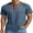 10-ZS-Blue, variant on JWD Classic henley style Three button henley closure, Mens Henley Short Sleeve T-Shirt Cotton Casual Shirt Mens ShirtsSummer Daily T-Shirts Blue L