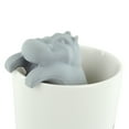 thumbnail image 4 of FRCOLOR hippo tea infuser Hippo Silicone Tea Infuser Tea Loose Leaf Tea Strainer Filter Diffuser Kitchen Tools Gadgets (Grey),2.56"X2.17"X1.81", 4 of 4