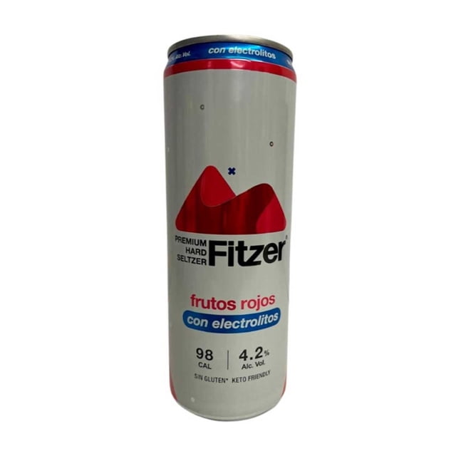 Bebida alcohólica preparada Fitzer hard seltzer sabor frutos rojos 355 ml