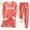 Watermelon Red, variant on Ladies' Autumn And Winter Comfortable Printed And Thick Slim Fit Bottom Shirt Warm Set (3) Dressy Pant Suits for A Wedding plus Snowmobile Suit for Women Snow Pants Overalls Womens Graduation Outfit