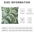 thumbnail image 6 of AWERP Palm Leaves Decorative Tropical Palm Leaves Jungle Leaf Pillow Case Set of 2 White, 6 of 6