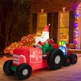 thumbnail image 1 of Gymax 9FT Long Inflatable Christmas Decor Santa Claus Driving Truck w/ LED Lights, 1 of 10
