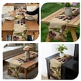 thumbnail image 3 of Red Wine Table Runner Grapes Rustic Bottles Farmhouse Italian Manor Tablerunners 13 x 48 Inch, Table Decorations Tabletop Scarf for Summer Gathering Holiday Farmhouse Kitchen Dining Decor, 3 of 4