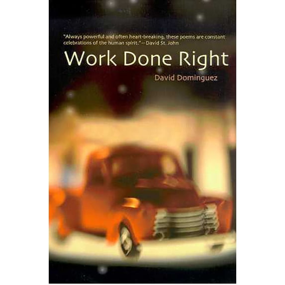 Pre-Owned Work Done Right (Paperback) 0816522669 9780816522668