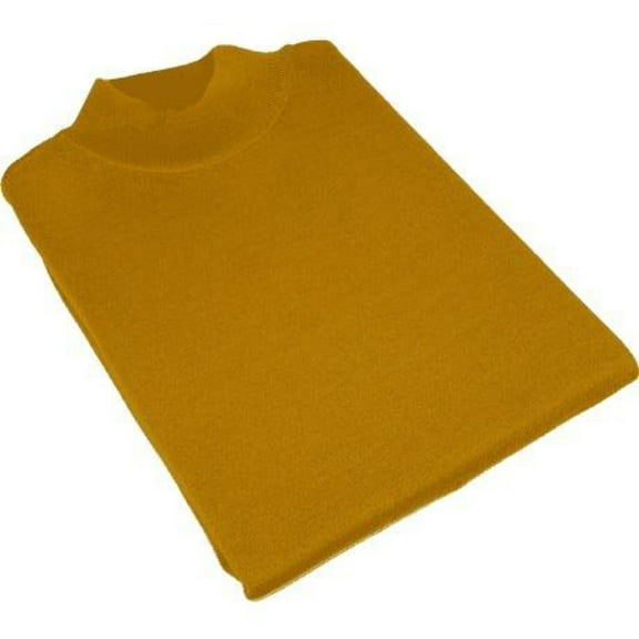 Men PRINCELY Made in Turkey Soft Merinos Wool Sweater Knits Mock 1011-00 Gold