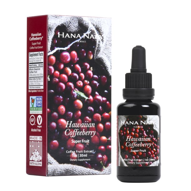 100 Pure Hawaiian Coffeeberry Coffee Fruit Extract (Coffea arabica) Coffee Berry for Memory