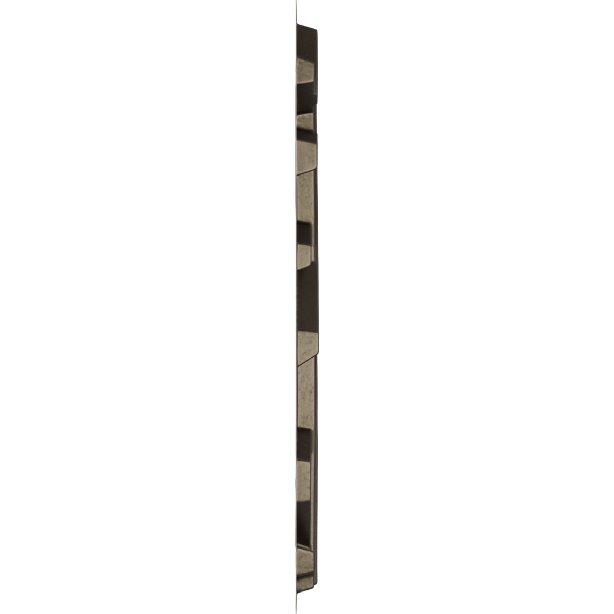 Ekena Millwork 19 5/8"W x 19 5/8"H Evergreen EnduraWall Decorative 3D Wall Panel, Universal Aged Metallic Weathered Steel (12-Pack for 32.04 Sq. Ft.)