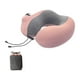 thumbnail image 1 of Almohadas de viaje inflables para reposacabezas en aviones. Ligeras y con forma. Rosa, 1 of 9