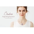 thumbnail image 6 of Beutirer Love Heart Necklaces for Women 18K White Gold Plated, Heart Crystal Pendant Necklace, Stainless Steel Chain and Angel Wings Pendants, Birthday Mother's Day Valentines Day Gifts for Women, 6 of 6