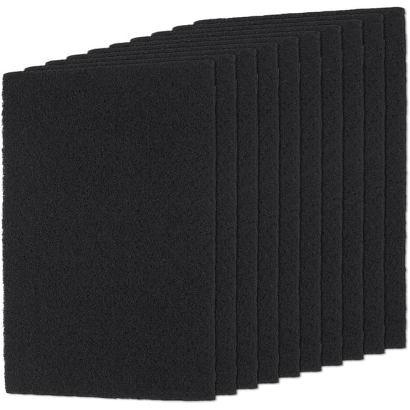 10Pcs Range Hood Charcoal Filter 10.5x7.9 Inch Charcoal Filter for Range Kitchen Hood Activated-Charcoal Filters Replacement Activated Carbon Black