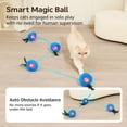 thumbnail image 4 of Alfombra de juego interactiva para gatos con bolas de movimiento y luces LED, 4 of 6