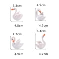 thumbnail image 6 of Sunjoy Tech Swan Ornament Vivid Posture Three-dimensional Realistic Appearance Decorative Creative Micro Landscape Mini Swan Model Desktop Supply, 6 of 8