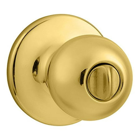 Kwikset Polo Polished Brass Steel Privacy Knob 3 Grade Right or Left Handed - Case Of: 1; Each Pack Qty: (Best Way To Polish Brass Cases)