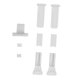 thumbnail image 5 of Accesorios para cortinas, manija de riel multifuncional blanca, pies de abrazadera de cuerda resistentes, kit de herrajes para cortinas de repuesto, 5 of 7