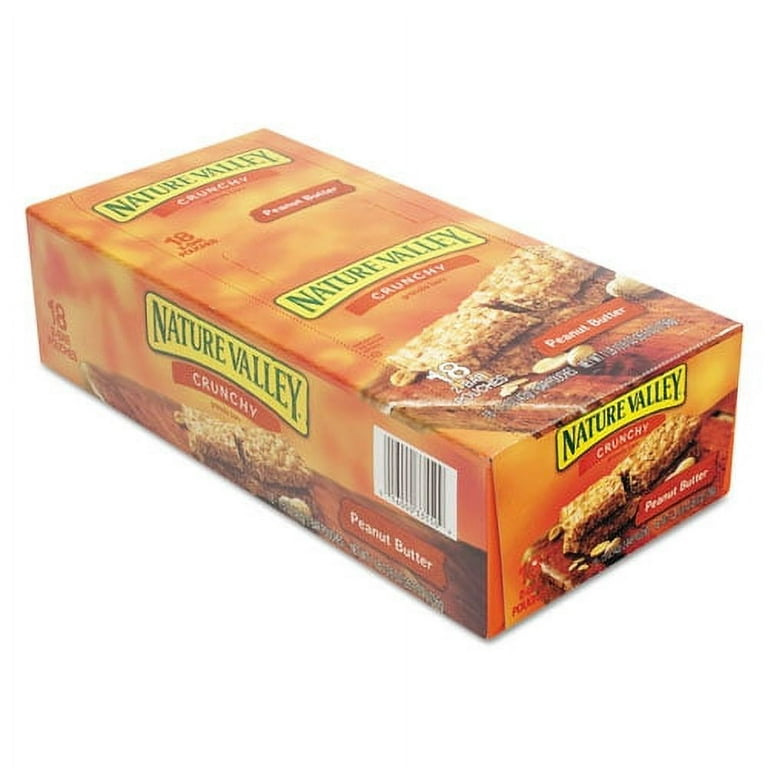 Granola Bars, Peanut Butter Cereal, 1.5 oz Bar, 18/Box Granola Bars, Peanut Butter Cereal, 1.5 oz Bar, 18/Box