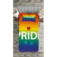 thumbnail image 3 of Ambesonne Pride Quilted Bedspread Set 2 Pcs, Vibrant Gender, Twin Size, Multicolor, 3 of 3