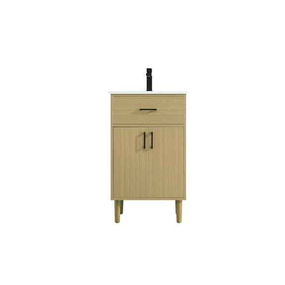 Elegant Kitchen and Bath Chandler 20 Inch Single Bathroom Vanity In Honey Brown