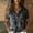 Dark Gray, variant on Xunmmm Womens Short Sleeve Cotton Shirt Retro Floral Printed Fashion Shirts Casual Tops Button Down Blouse S-5XL Green