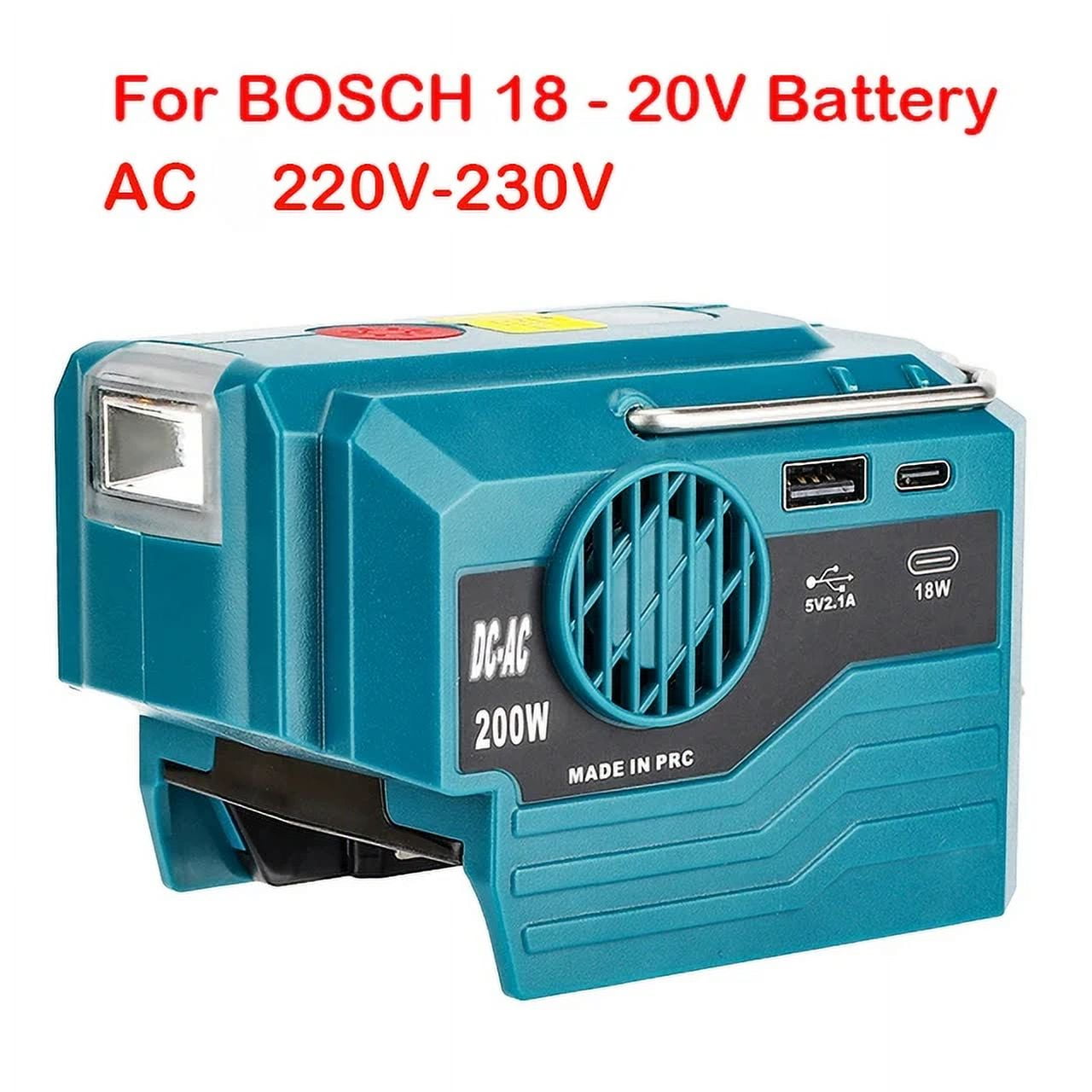 New Upgrade Portable Power Inverter 120-220V Outdoor Mobile Lithium Battery Inverter For Mil*wau*kee 18V 20V Battery