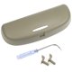 thumbnail image 1 of Estuche para gafas de coche, piezas de repuesto para soporte de gafas de sol, se instala en el mango de soporte frontal (color beige), 1 of 5