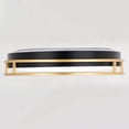 thumbnail image 5 of Northgate 16-in W Integrated LED Matte Black and Satin Gold Contemporary Flush Mount Ceiling Light Fixture White Acrylic Diffusor, 5 of 11