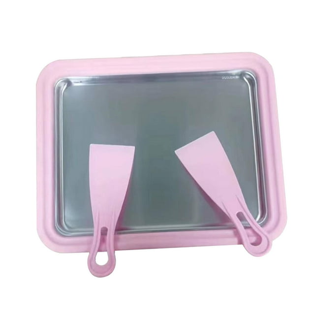 tamizeot Ice Cream Maker Ice Cream Rolled Machine for Gelato Sorbets Pink Pink 26x21x3.2cm