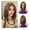 Brown, variant on New Women’s Full-Length Bob Wig - blonde wig - Realistic Natural Mid-Part Wig for Youthful Look,Wigs for Women Human Hair Wig(White Gold / 14in)