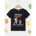 thumbnail image 2 of T-Shirts Garçons Père & Fils & Motards Imprimé Graphique, T-shirt Décontracté & Tendance Col Rond Manches Courtes pour Printemps & Été, Vêtements pour Activités Extérieures, 2 of 7