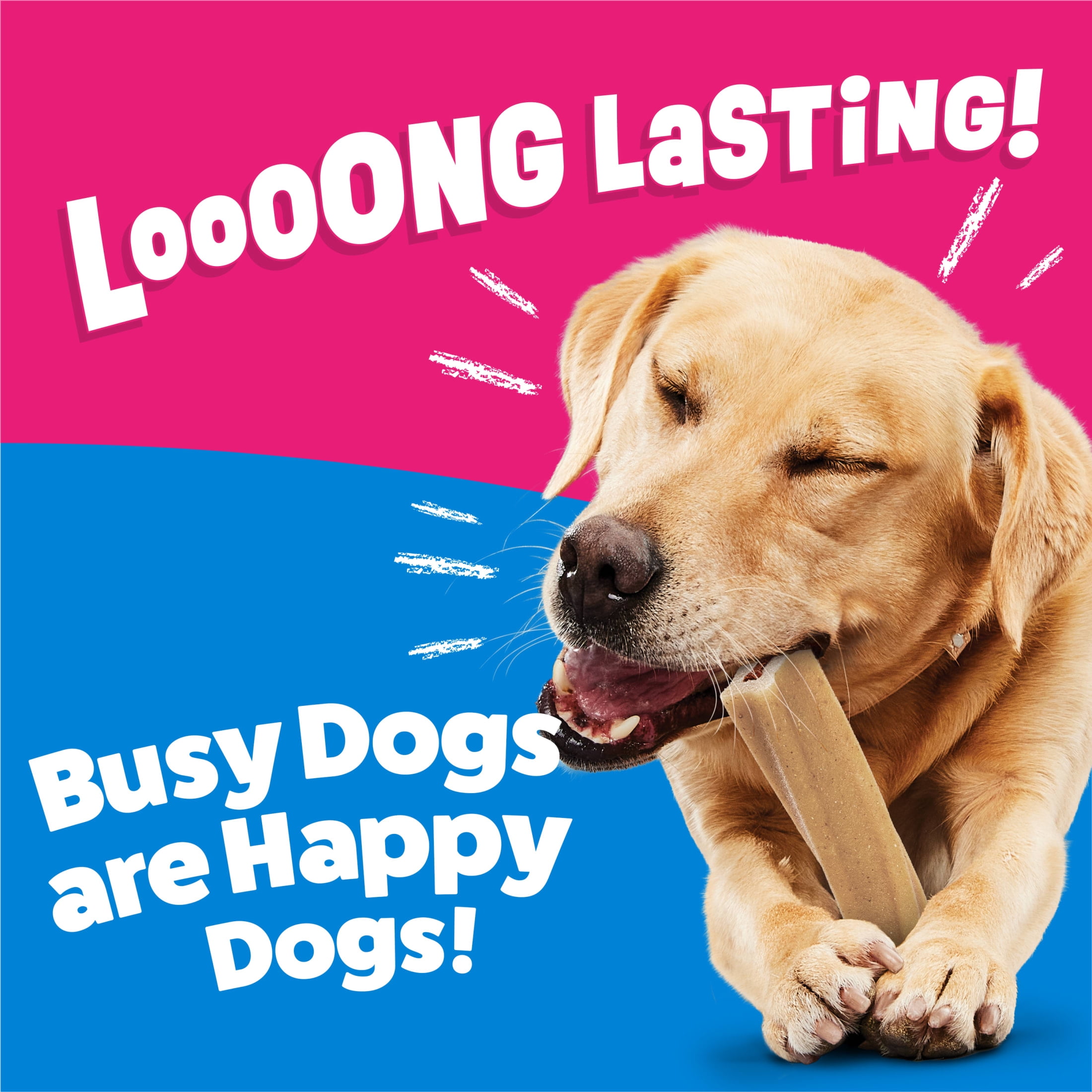 (3 pack) Purina Busy Bone Original Chew Large Dog Chew Treats, 35 oz.