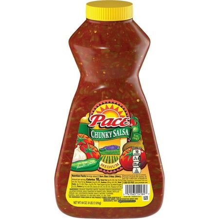 Pace Chunky Salsa, Medium, 64 oz. Bottle (Best Salsa Dip Brands)