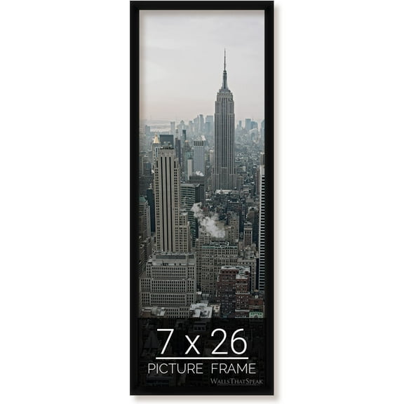7x26 Black Picture Frame for Puzzles Posters Photos or Artwork