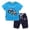 Lake Blue + Navy Blue, variant on YTDSCS Baby Kids Boys 2Pcs T Shirt Clothes Outfits Summer Short Sleeve Excavator T-shirt Tops Shorts 1T 2T 3T 4T 5T 6T 7T 8T Boy Casual Outfits