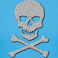 thumbnail image 3 of CafePress - Silver Glitter Skull & Crossbones Women's Value T Shirt - Women's Traditional Fit Dark T-Shirt, 3 of 4