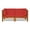 Teak/Red, variant on GDF Studio Keith Outdoor Acacia Wood Loveseat with Cushions, Teak and Red