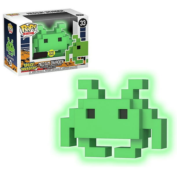 Space Invaders Funko Pop 8 Bit Medium Invader Vinyl Figure Green Glow In The Dark Walmart Com