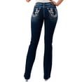 thumbnail image 2 of Grace in LA Horseshoe Embellished Mid Rise Bootcut Jeans, Size 25, 2 of 2