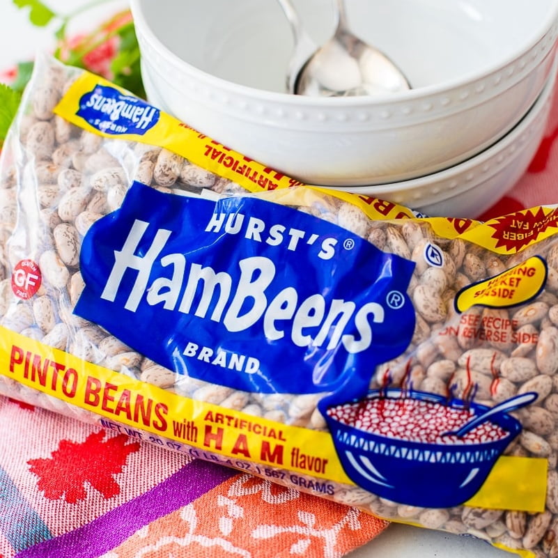 (4 pack) Hurst's HamBeens Gluten-Free Pinto Beans with Artificial Ham Flavor, 20 oz