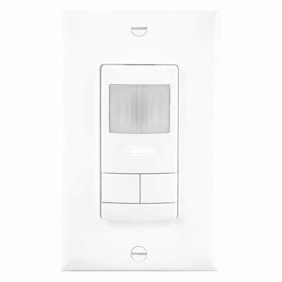 Sensor Switch WSX 2P WH PIR Occupancy Two Pole Wall Switch Sensor, Ivory