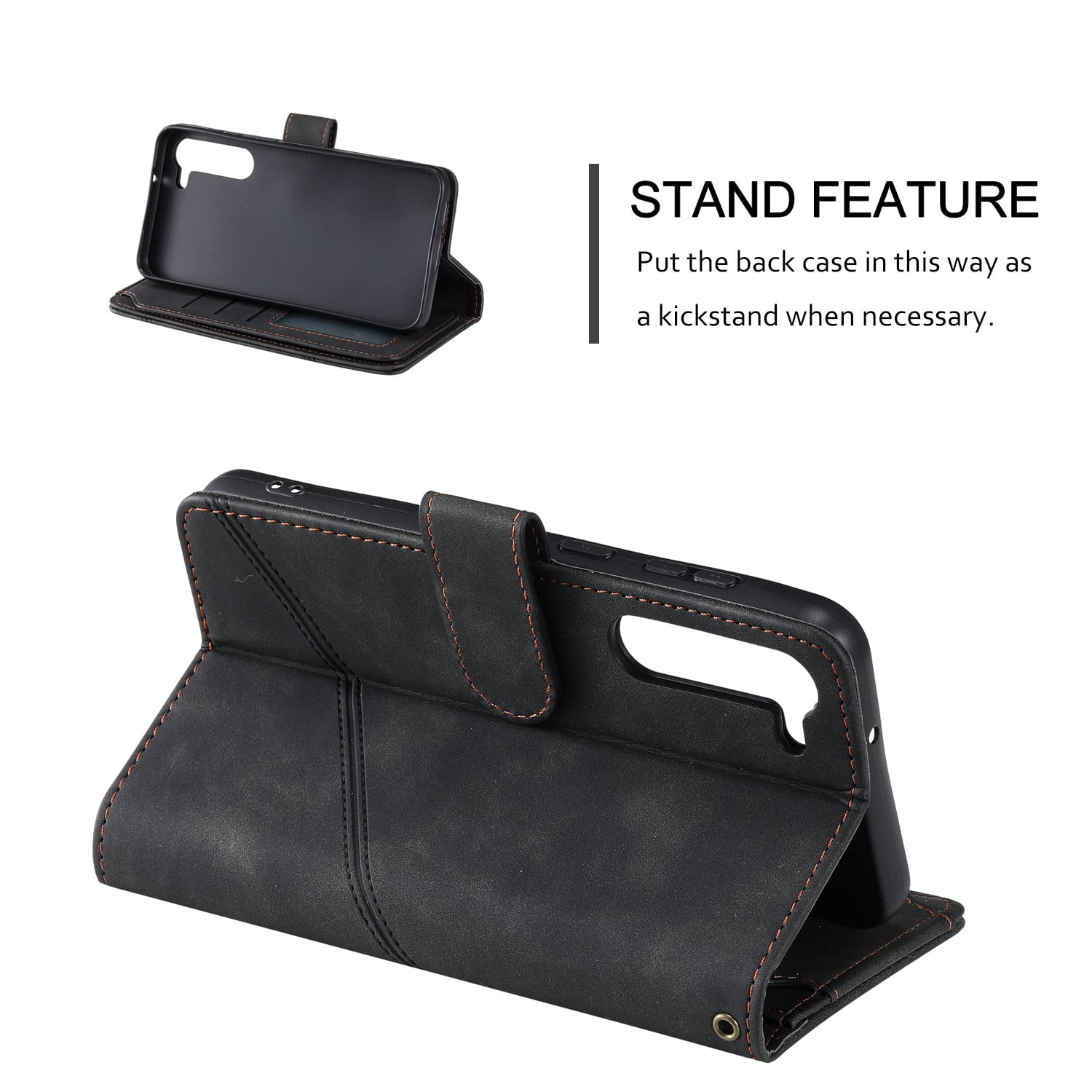 ETFAST Wallet Card Slot Flip Zipper Leather Phone Case For Samsung Galaxy S24 Ultra S24Plus S23 Ultra S23Plus S23FE S22 Ultra S21 Ultra S20 S10 S9 Leather Phone case