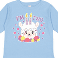 thumbnail image 4 of Inktastic I'm Two with Flowers and Cute Llama Cake Girls Long Sleeve Toddler T-Shirt, 4 of 5
