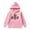 AB537 Pink, variant on Tisuna Kids Hoodies Girls Fashion Letter Print Hoodie With Kangaroo Pocket Teen And Youth Sports Casual Long Sleeve Pullovers Size 2-3 Years