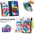 thumbnail image 3 of Dteck For Samsung Galaxy A71 4G Magnetic Patterned Leather Wallet Zipper Card Holder Stand Shockproof Case Cover ,Butterfly, 3 of 5