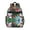 Dark-green-14, variant on Mandala Cosmic Spiritual Spirituality School Backpack Adjustable Padded Straps Chest Strap Large Capacity Water-Resistant Backpack