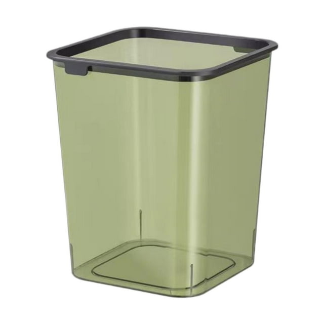 Contenedor de basura canasta de canasta de cesta minimalista abierta top 15 litera de basura de basura basura para tocador de cocina baño de baño verde