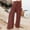 Wine, variant on TAGOLD Womens Summer Pants, Women Casual Solid High Waist Loose Pocket Straight Buttons Long Pants