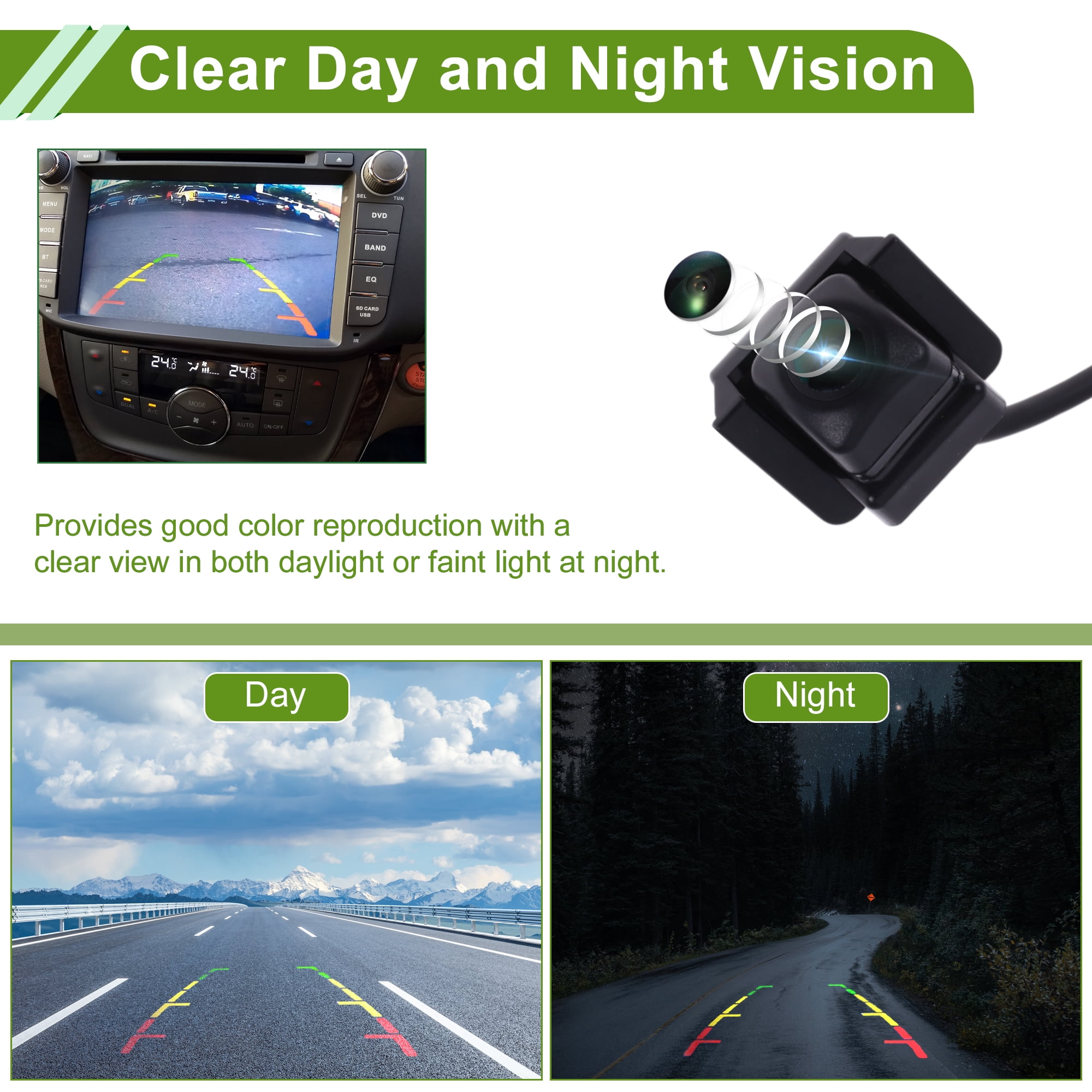 Unique Bargains Car Park Assist Rear View Backup Camera for Honda Civic Sedan 2016-2018