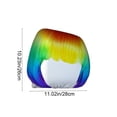 thumbnail image 3 of Yunuuuoa Customizable Trendy Colorful Wigs Car Pillow Covers, Polyester Elastic Car Seat Covers, Universal Fit for Auto Interior, Decorative Car Accessories, Washable Car Pillow Protector, 3 of 7