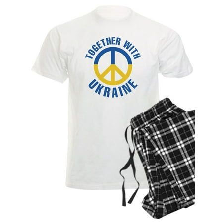 

CafePress - Together With Ukraine - Men s Light Pajamas